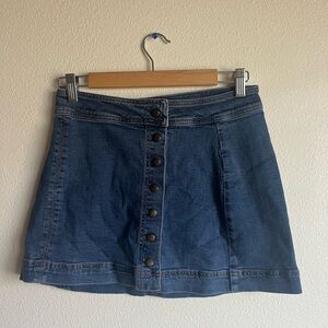 Free People Denim Mini Skirt